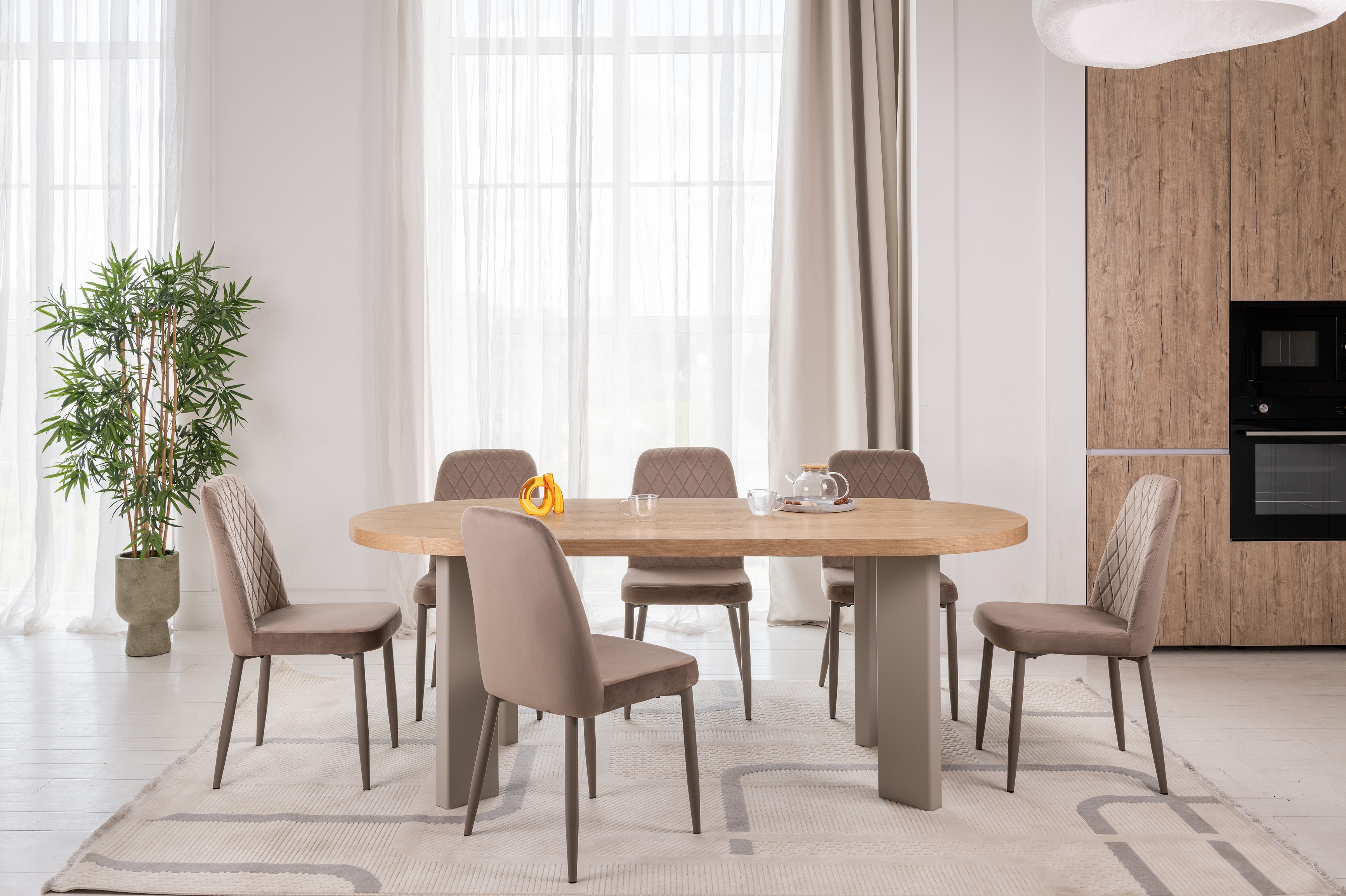 Стіл шпоноване МДФ Нікколо TM-236 ясень + теплий пісок 8