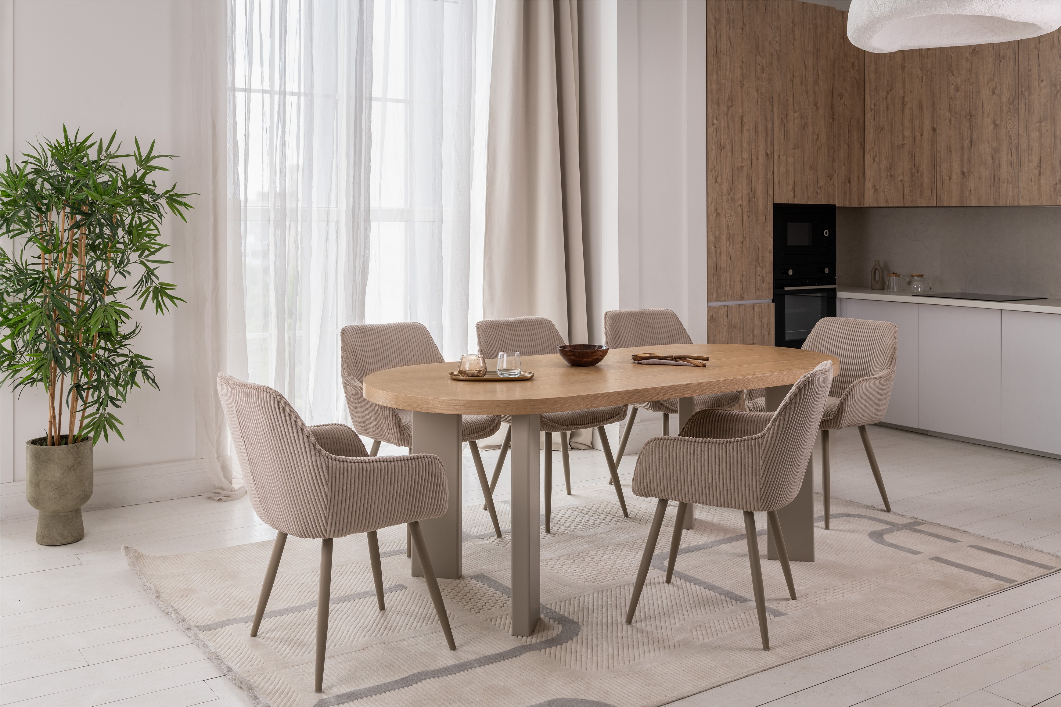 Стіл шпоноване МДФ Нікколо TM-236 ясень + теплий пісок 4