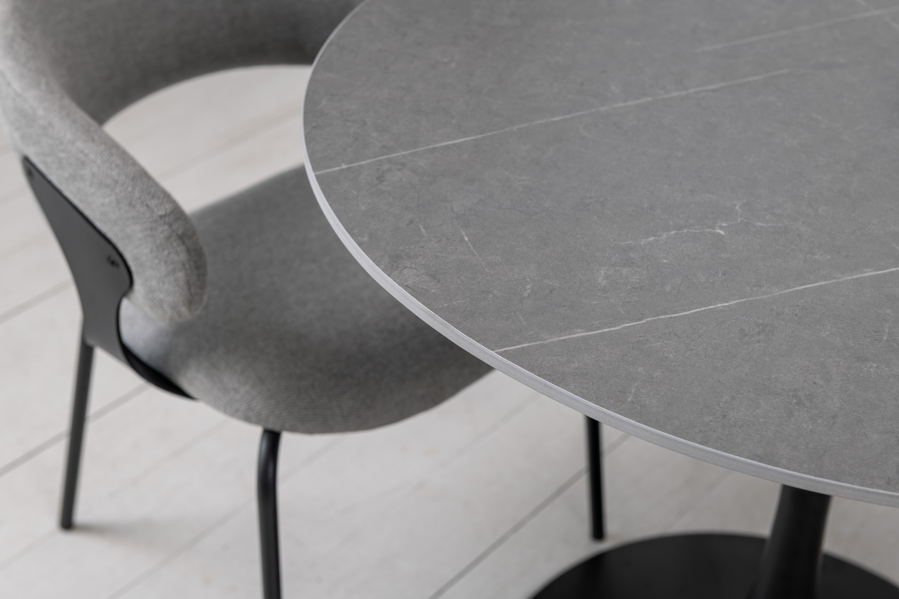 Стіл обідній T-325 айс грей + чорний 3
