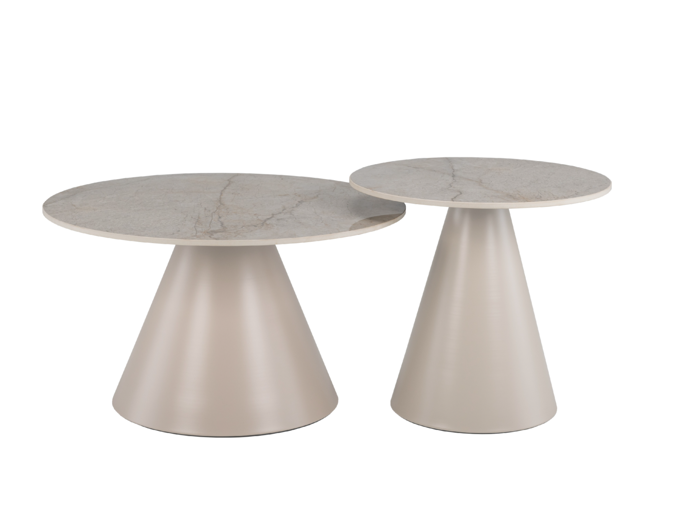 Комплект журнальних столів CT-40 Рокко містік грей + капучино 7