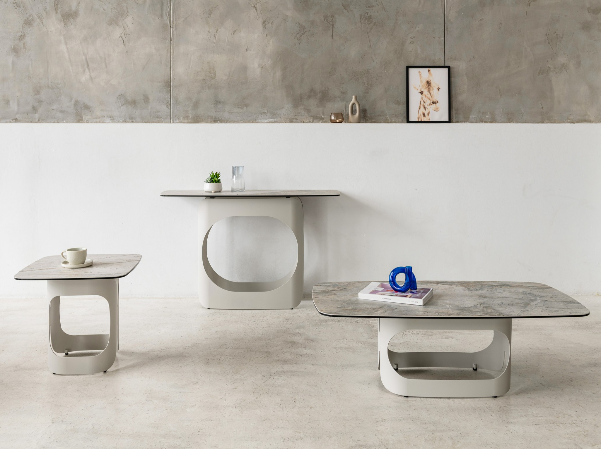 Журнальний стіл "Арно" сілвер рівер + айворі 3