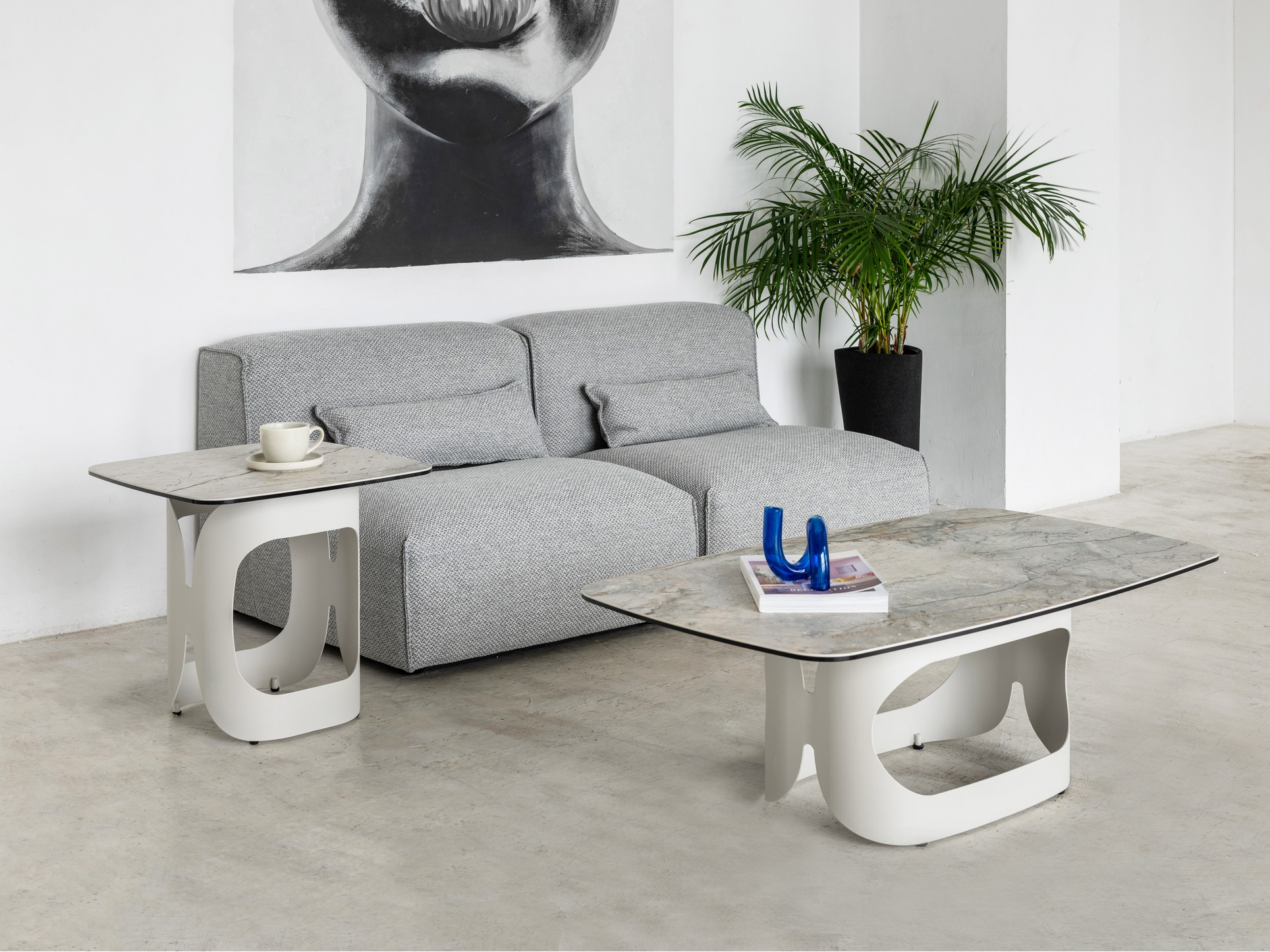 Кавовий стіл "Арно" сілвер рівер + айворі 2