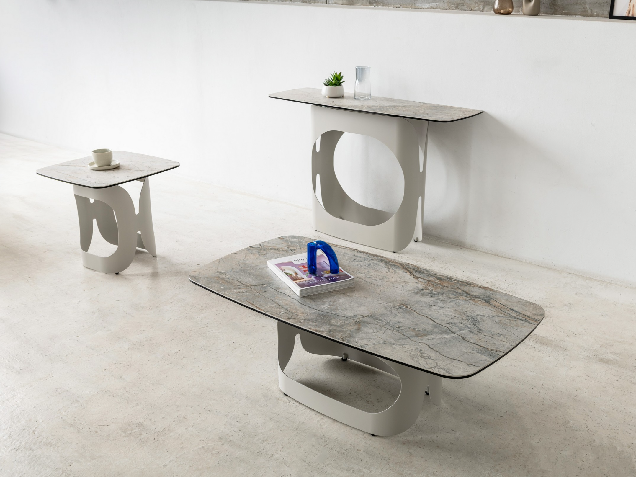 Кавовий стіл "Арно" сілвер рівер + айворі 6