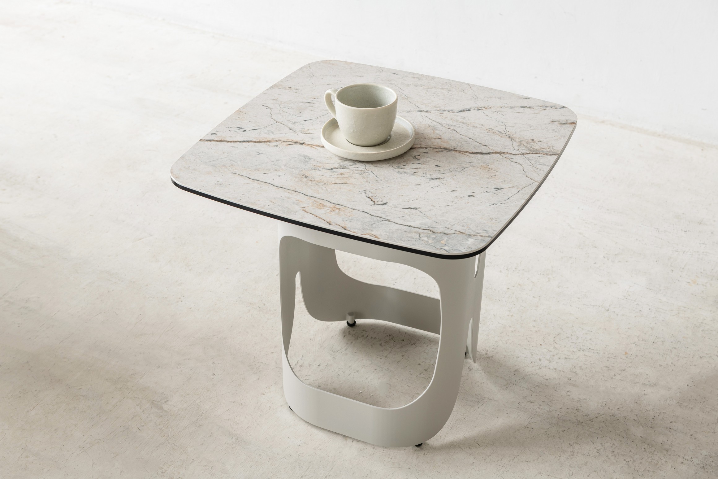 Кавовий стіл "Арно" сілвер рівер + айворі 3