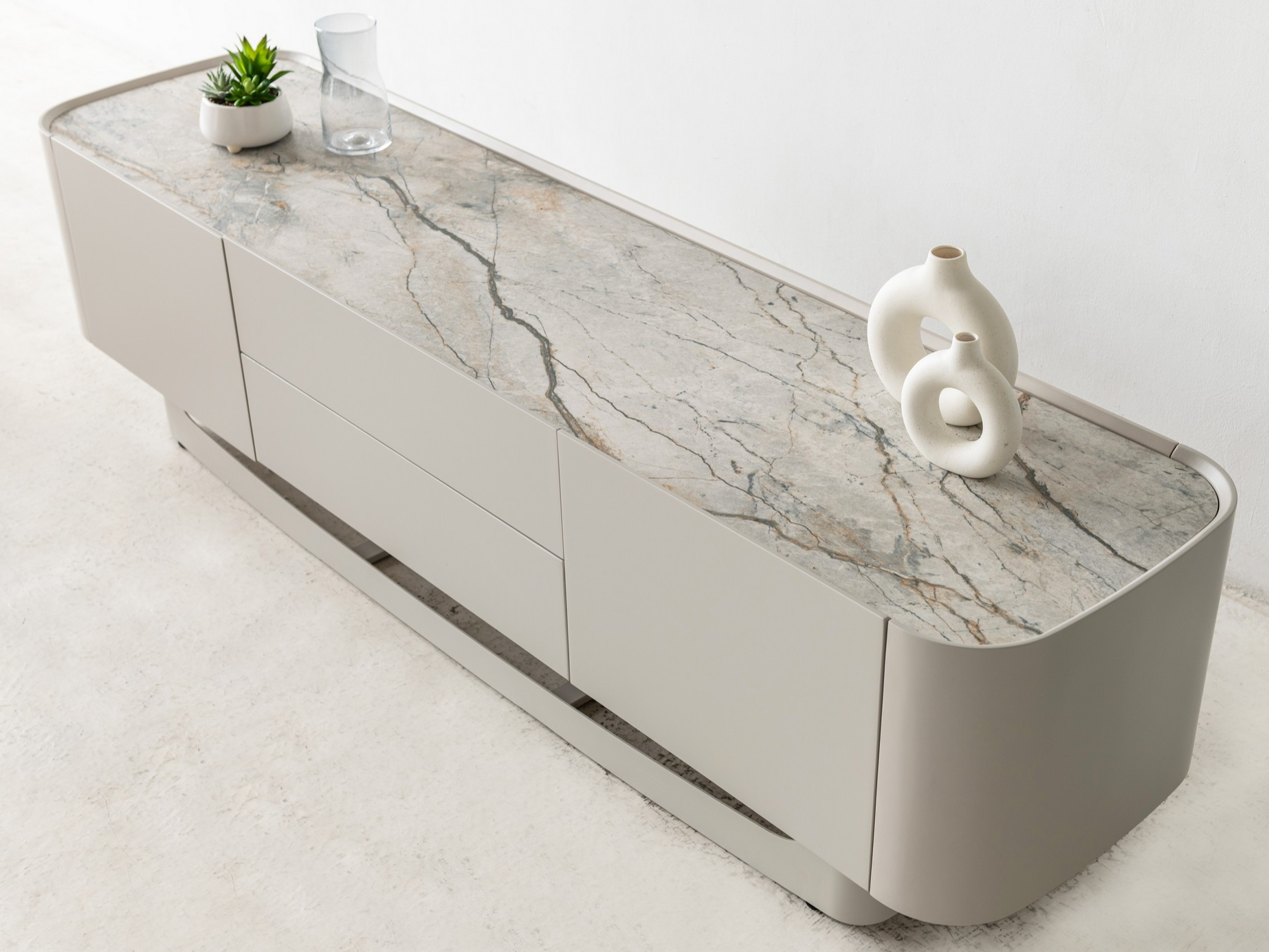 ТВ-тумба "Арно" сілвер рівер + айворі 4