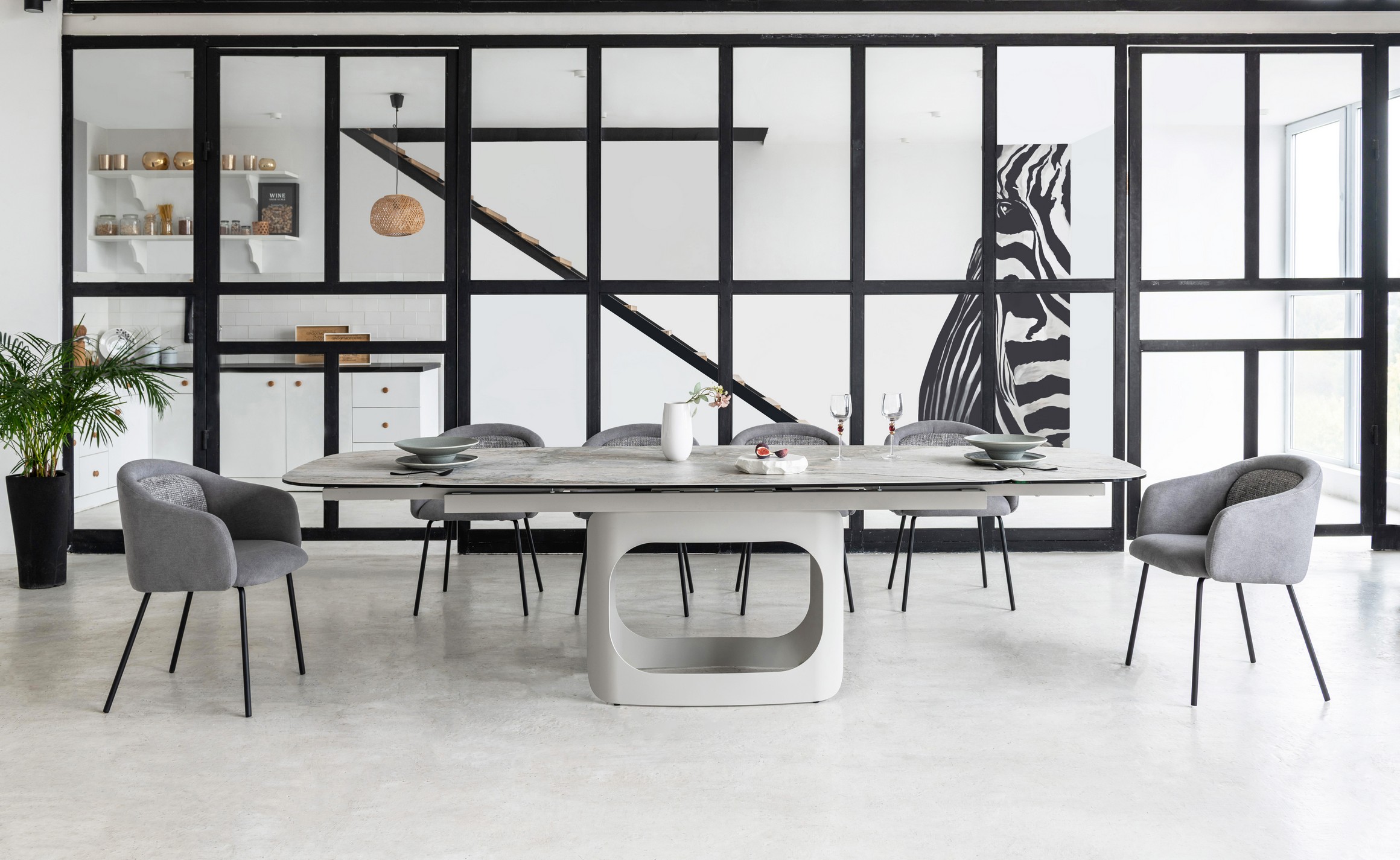 Керамічний стіл Арно TML-1310 сілвер рівер + айворі 6