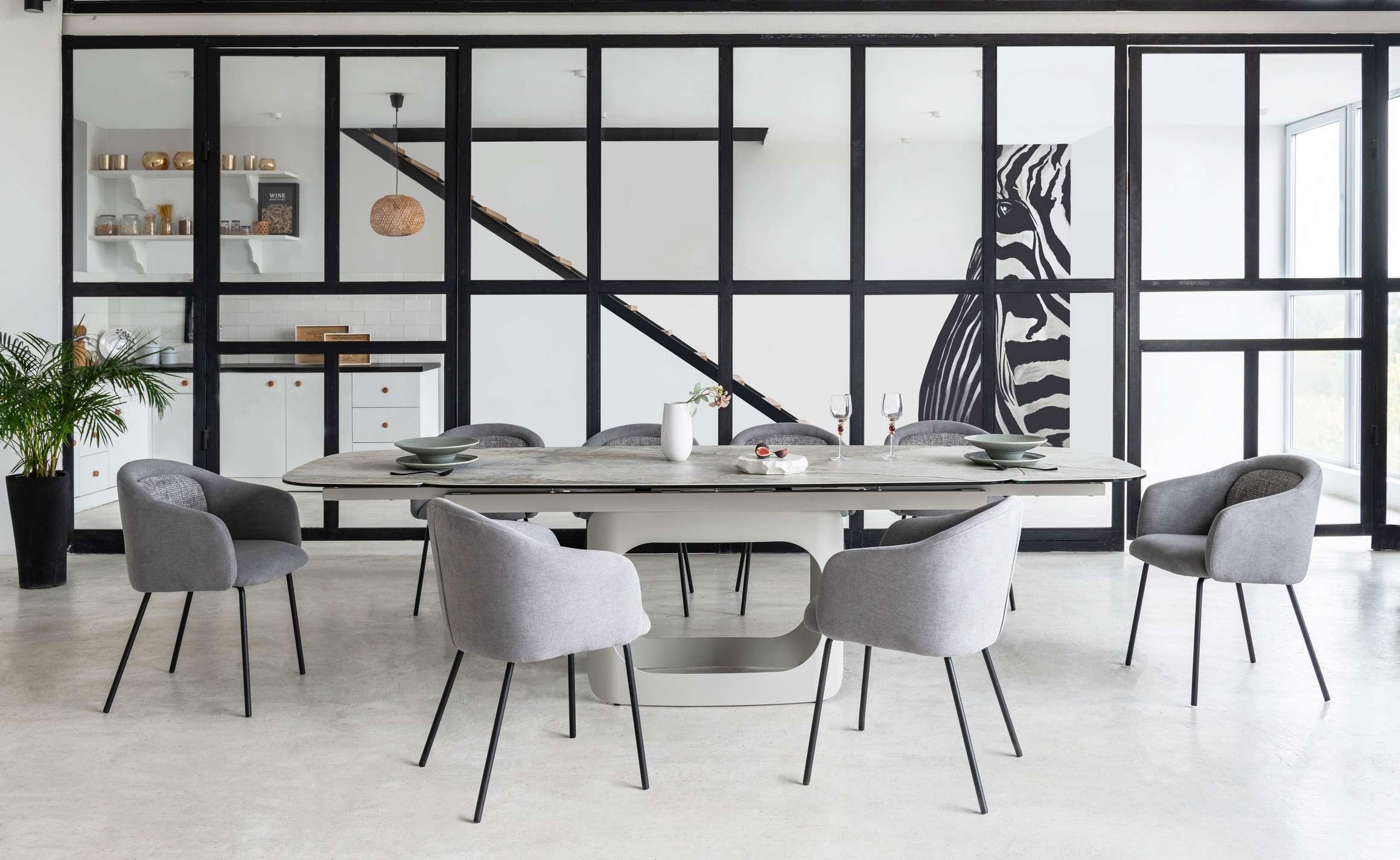 Керамічний стіл Арно TML-1310 сілвер рівер + айворі 8