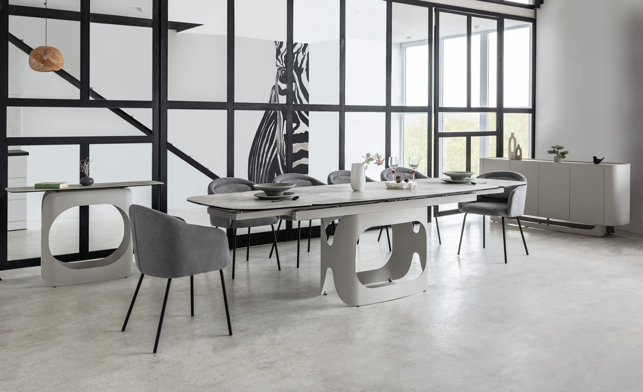 Керамічний стіл Арно TML-1310 сілвер рівер + айворі 2