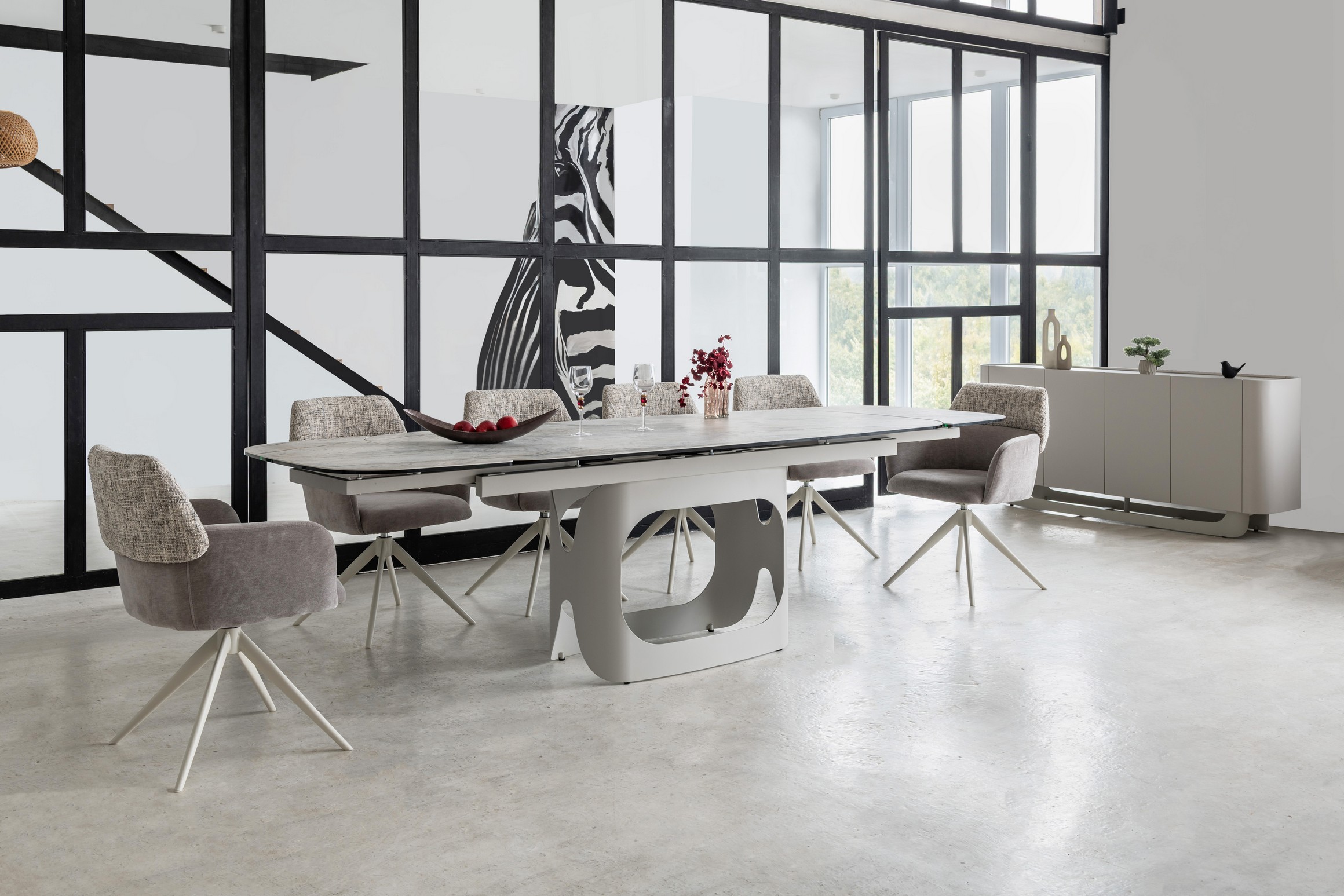 Буфет "Арно" сілвер рівер + айворі 10