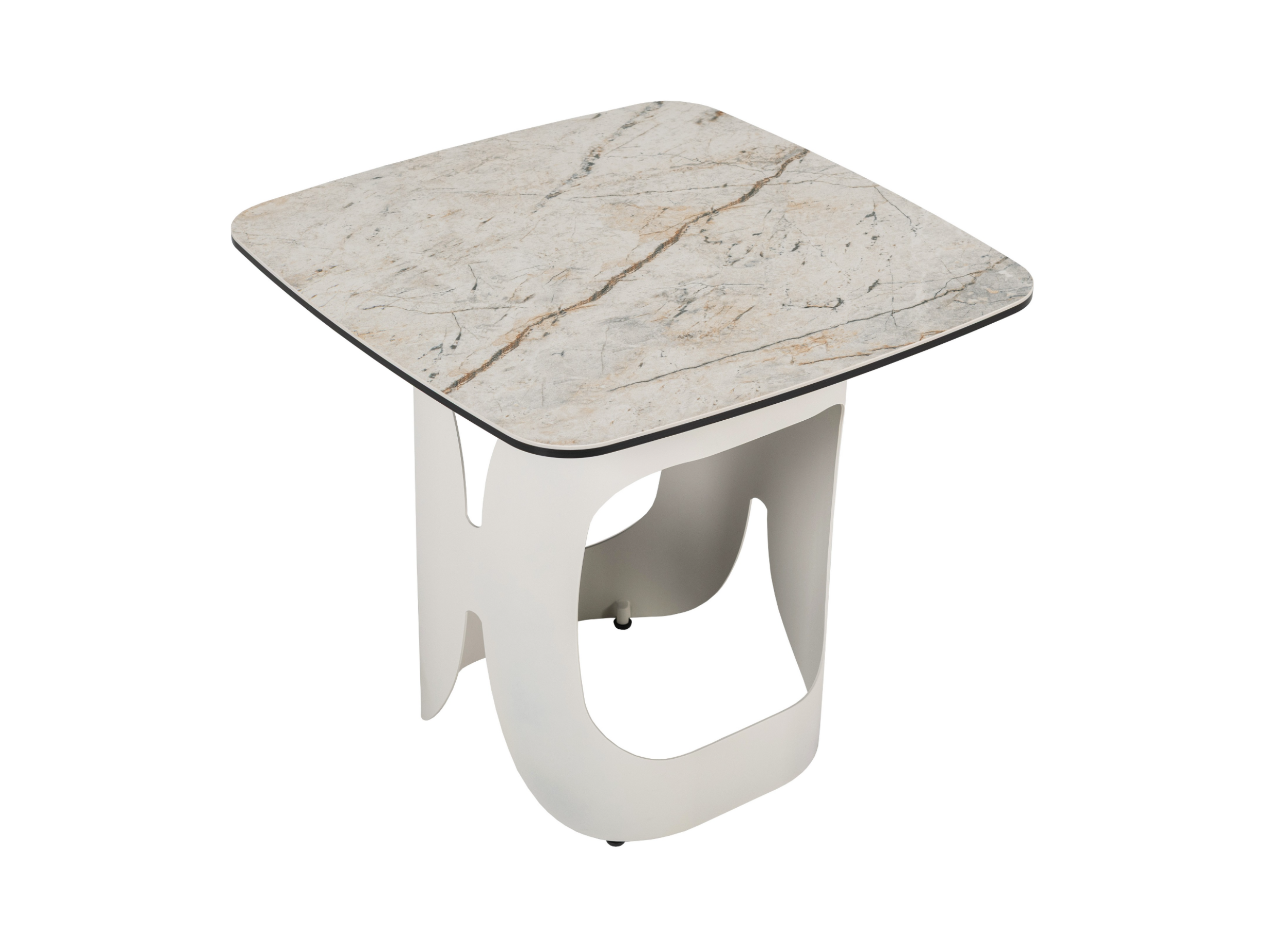 Кавовий стіл "Арно" сілвер рівер + айворі 9