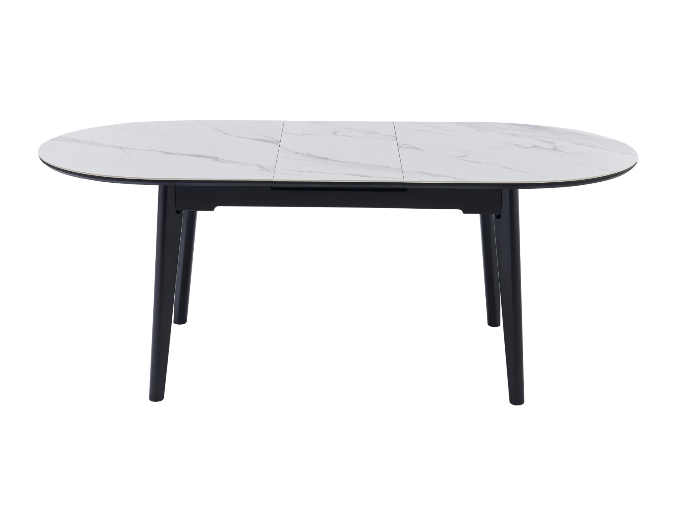 Керамічний стіл TM-126 білий мармур + чорний 6