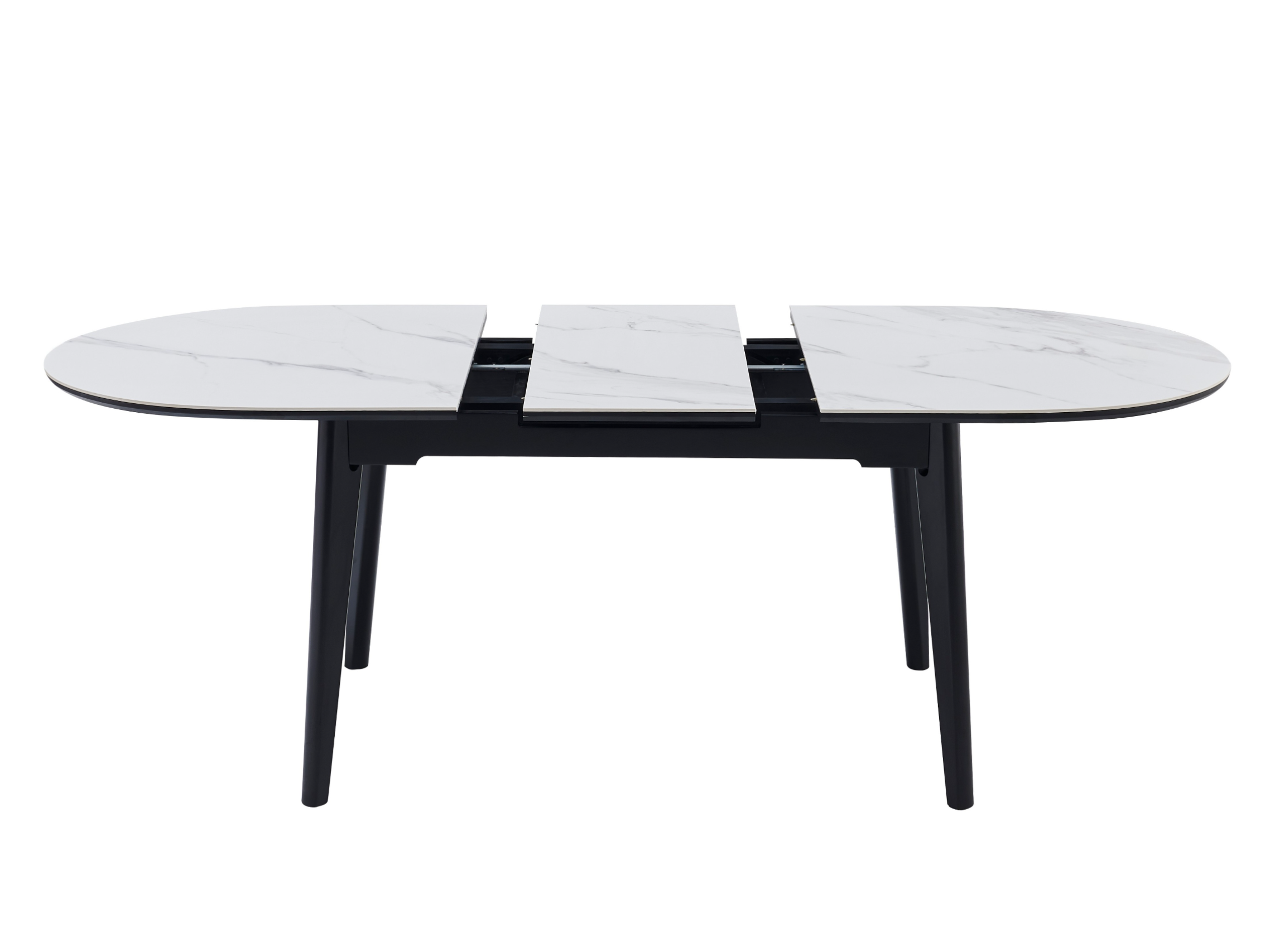 Керамічний стіл TM-126 білий мармур + чорний 5