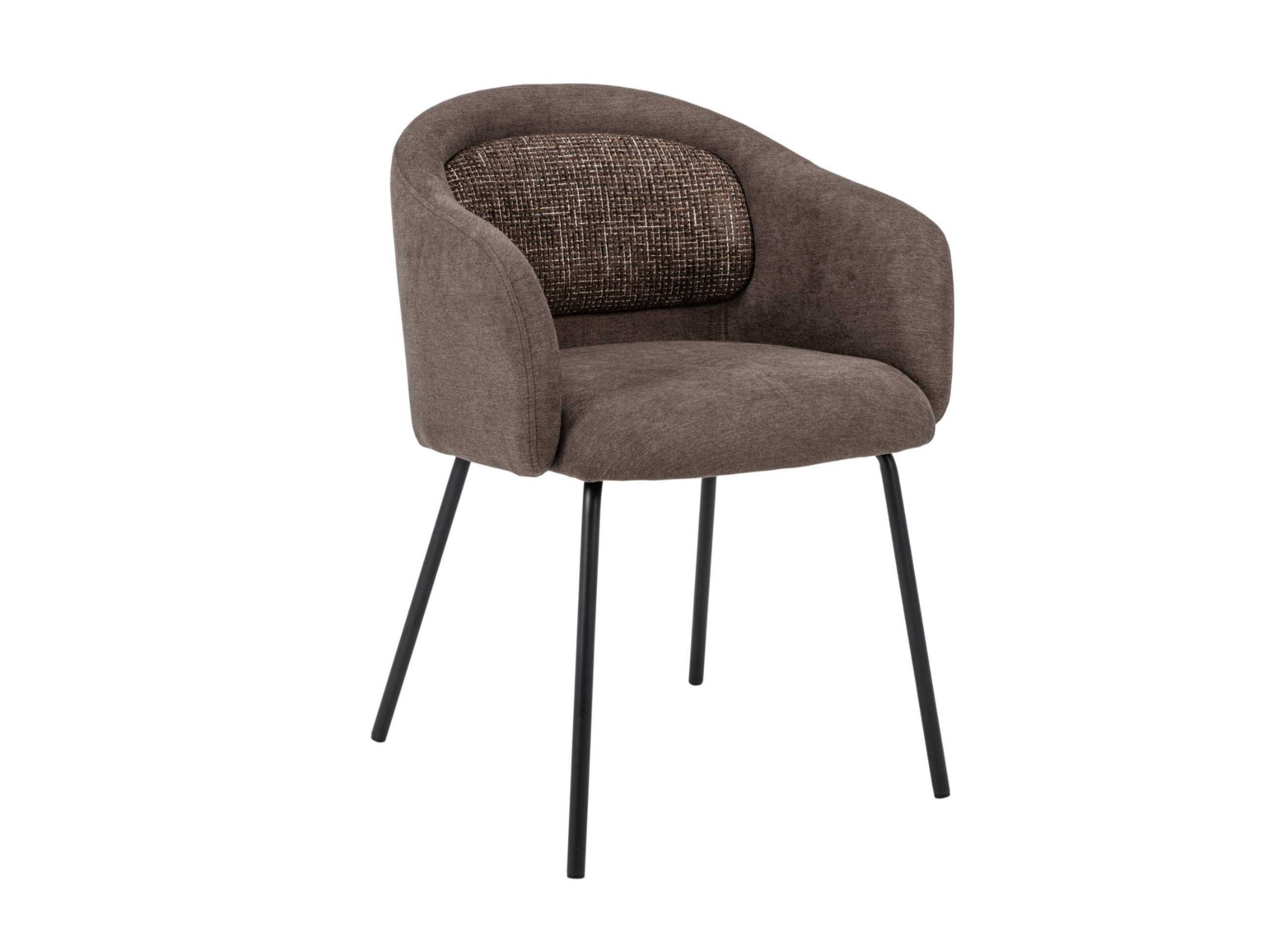 Стілець M-242 шоколадний + чорний