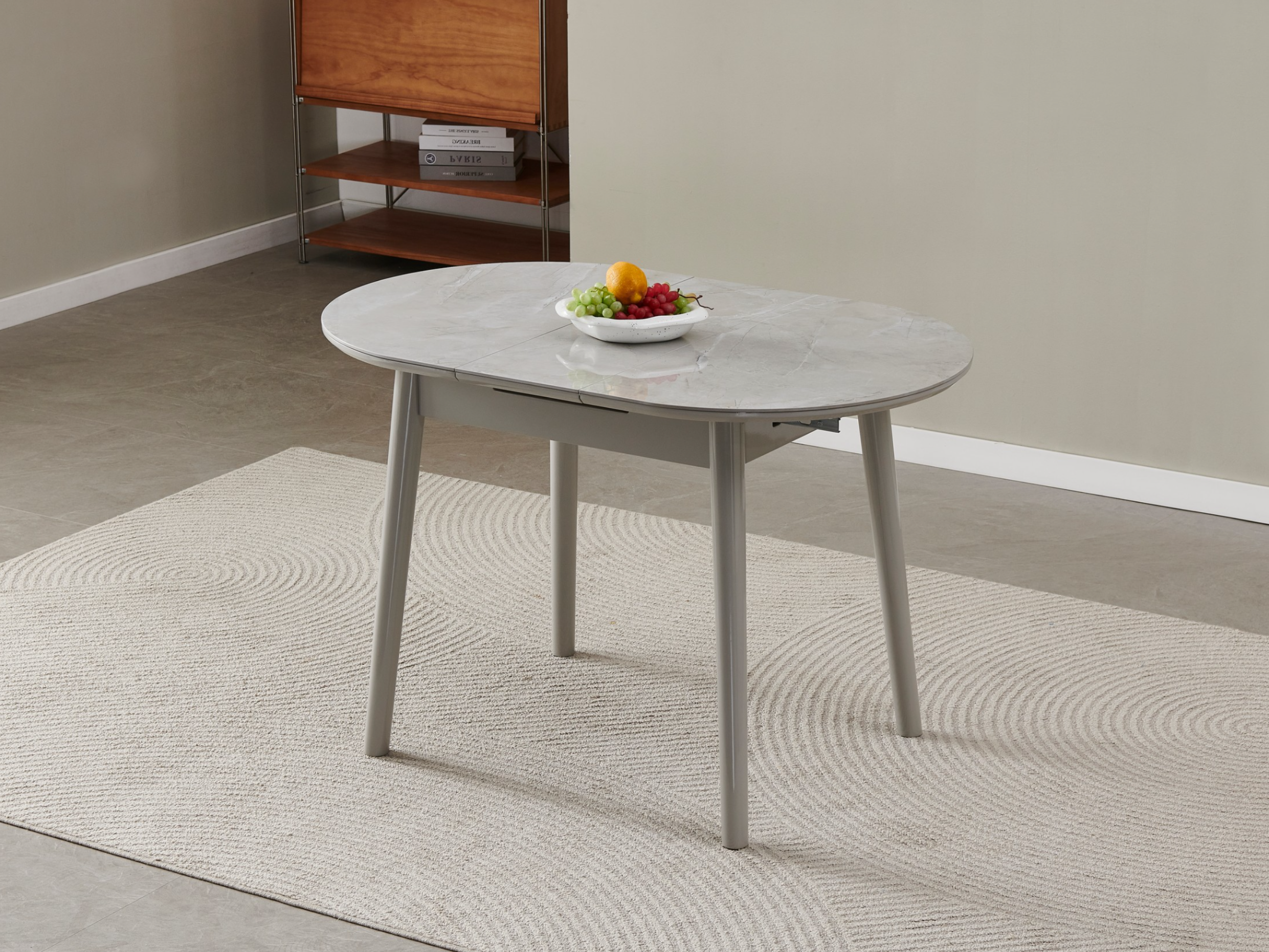 Керамічний стіл TM-85-1 калакатта мармур + сірий