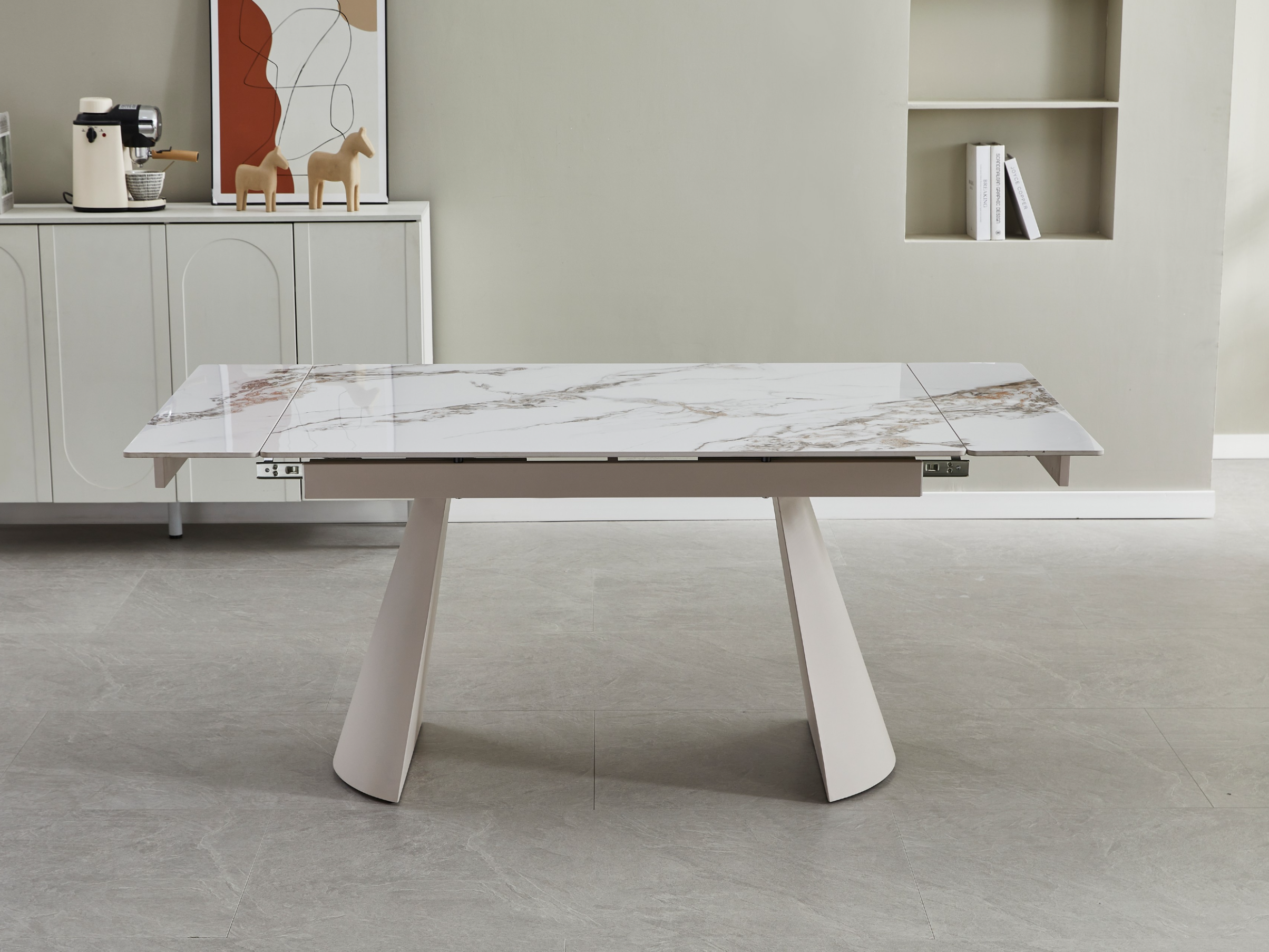 Керамічний стіл Сорренто TML-1301 голден вайт + капучино