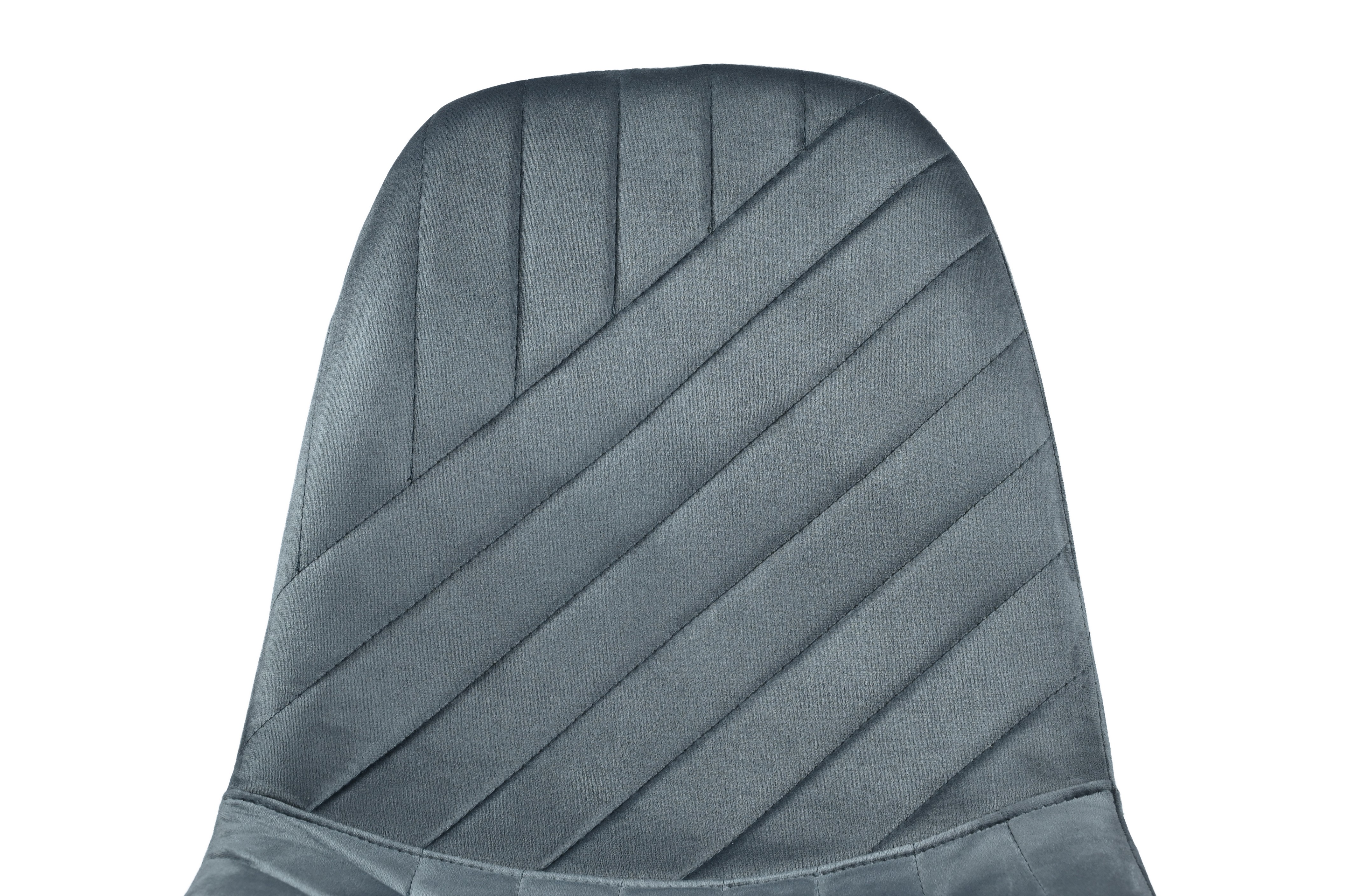 Стілець N-170 сірий велюр + білий 6