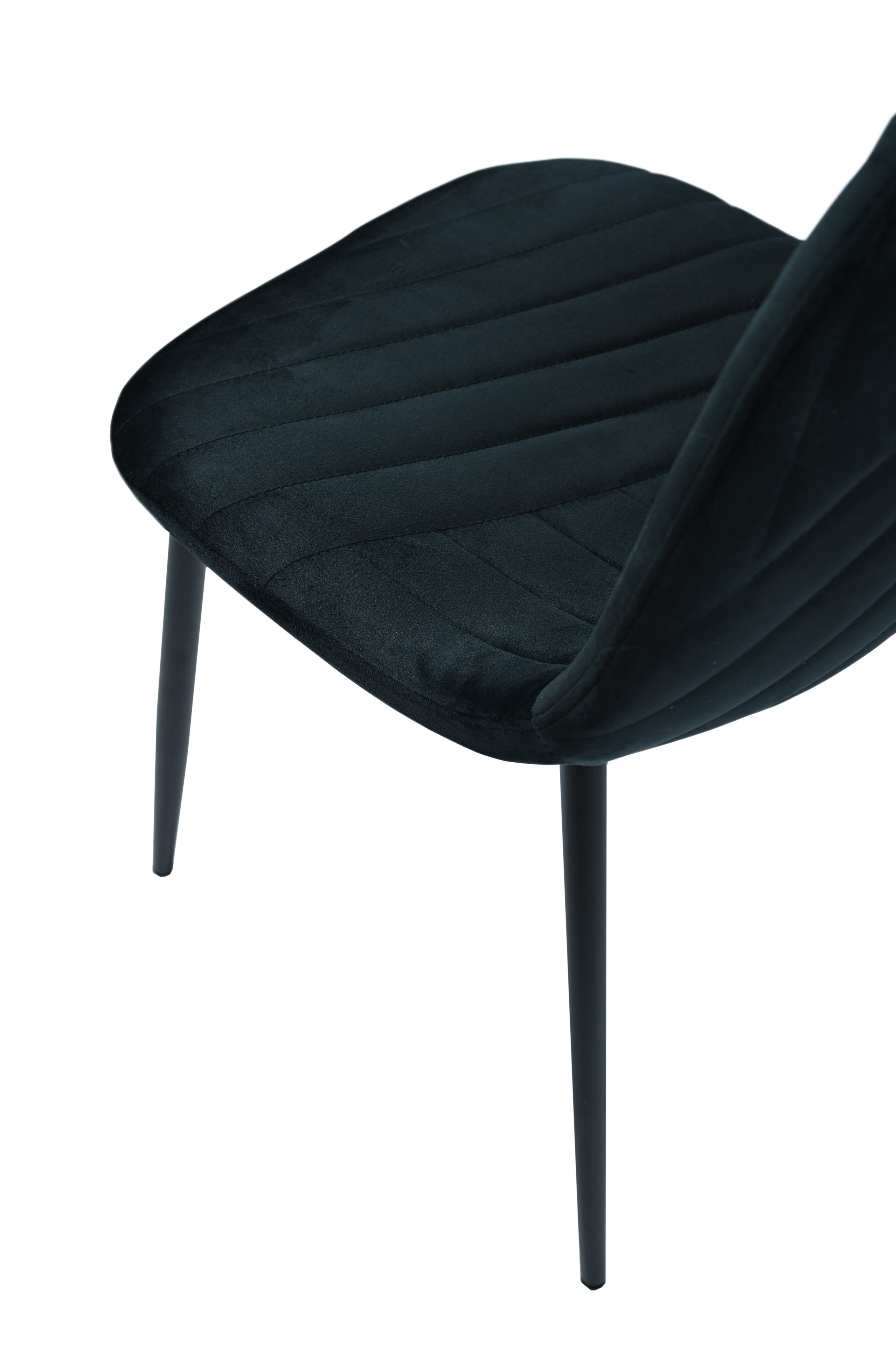 Стілець N-170 чорний велюр + чорний 10