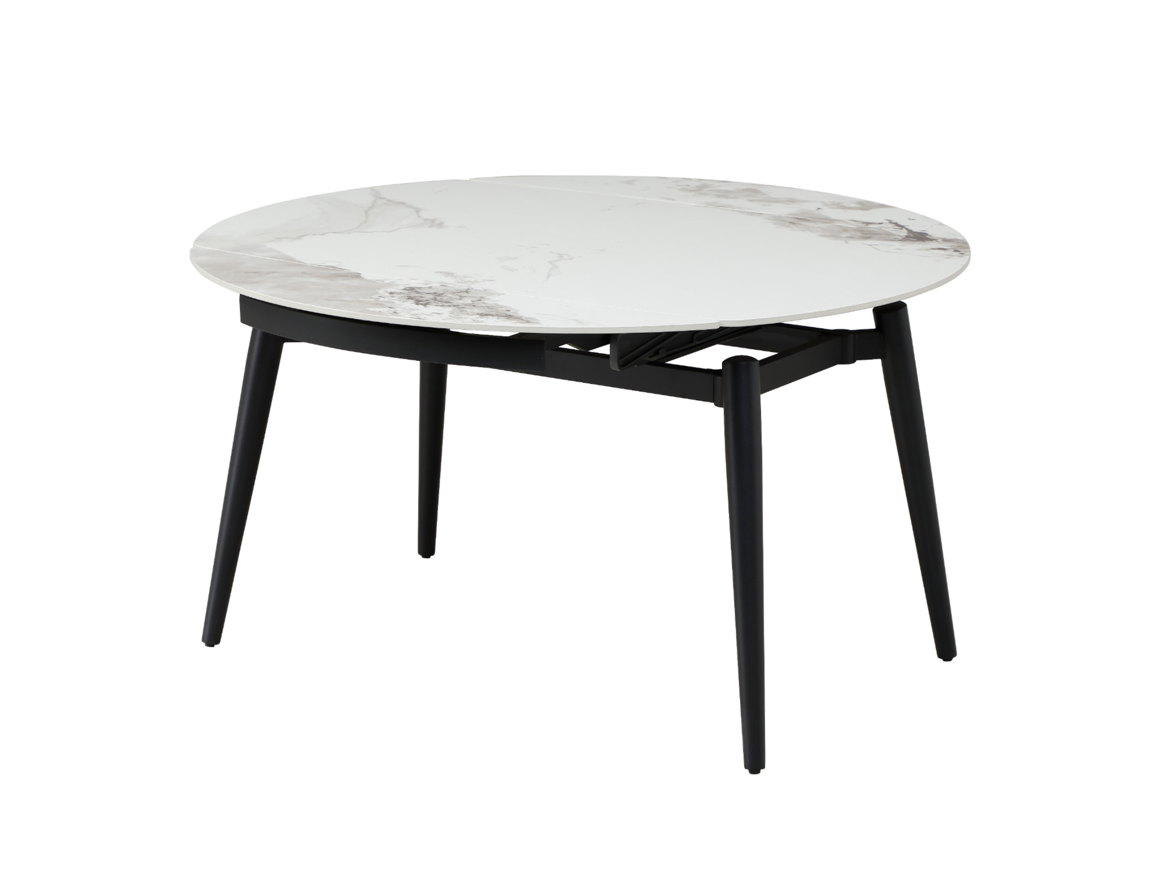 Керамічний стіл Беллуно TML-1345 інвізібл грей + чорний