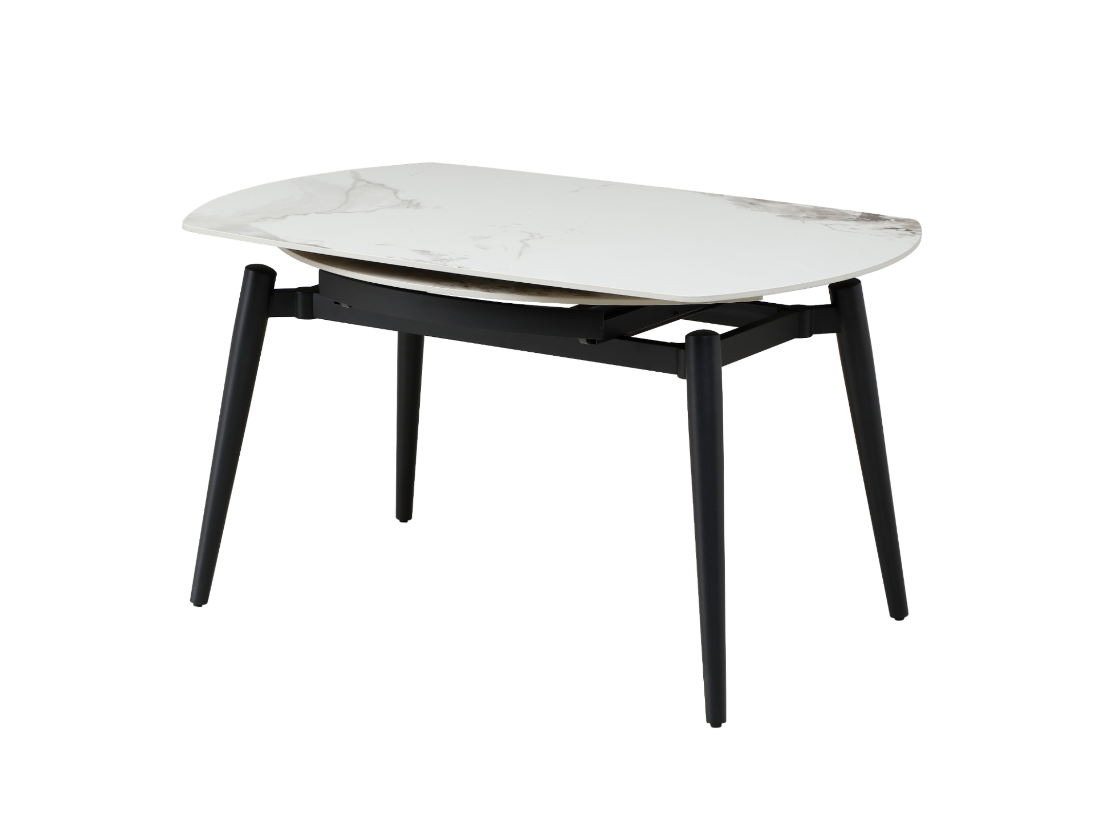 Керамічний стіл Беллуно TML-1345 інвізібл грей + чорний 2