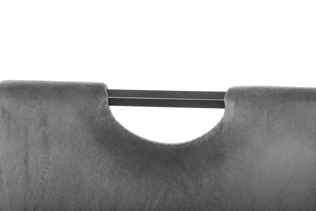 Стілець S-121 сірий велюр + чорний 7