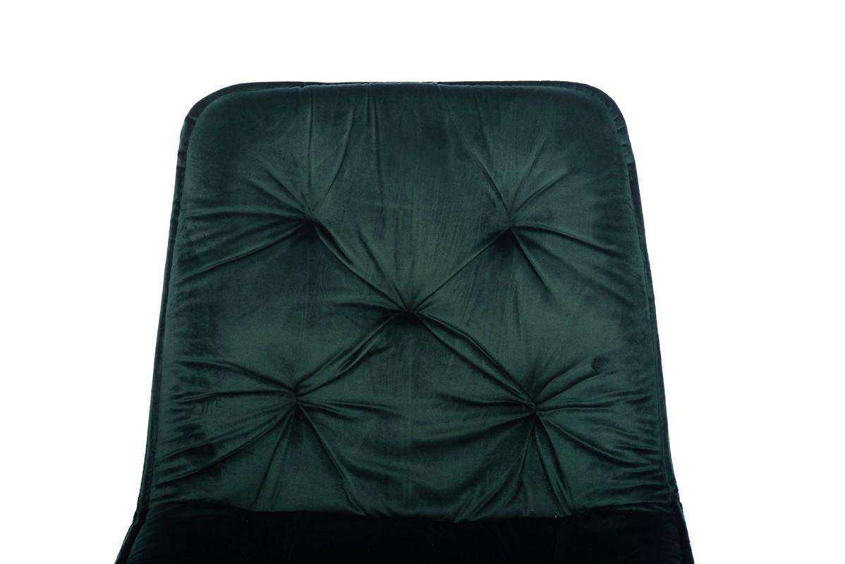 Стілець M-48 смарагдовий велюр + чорний 6