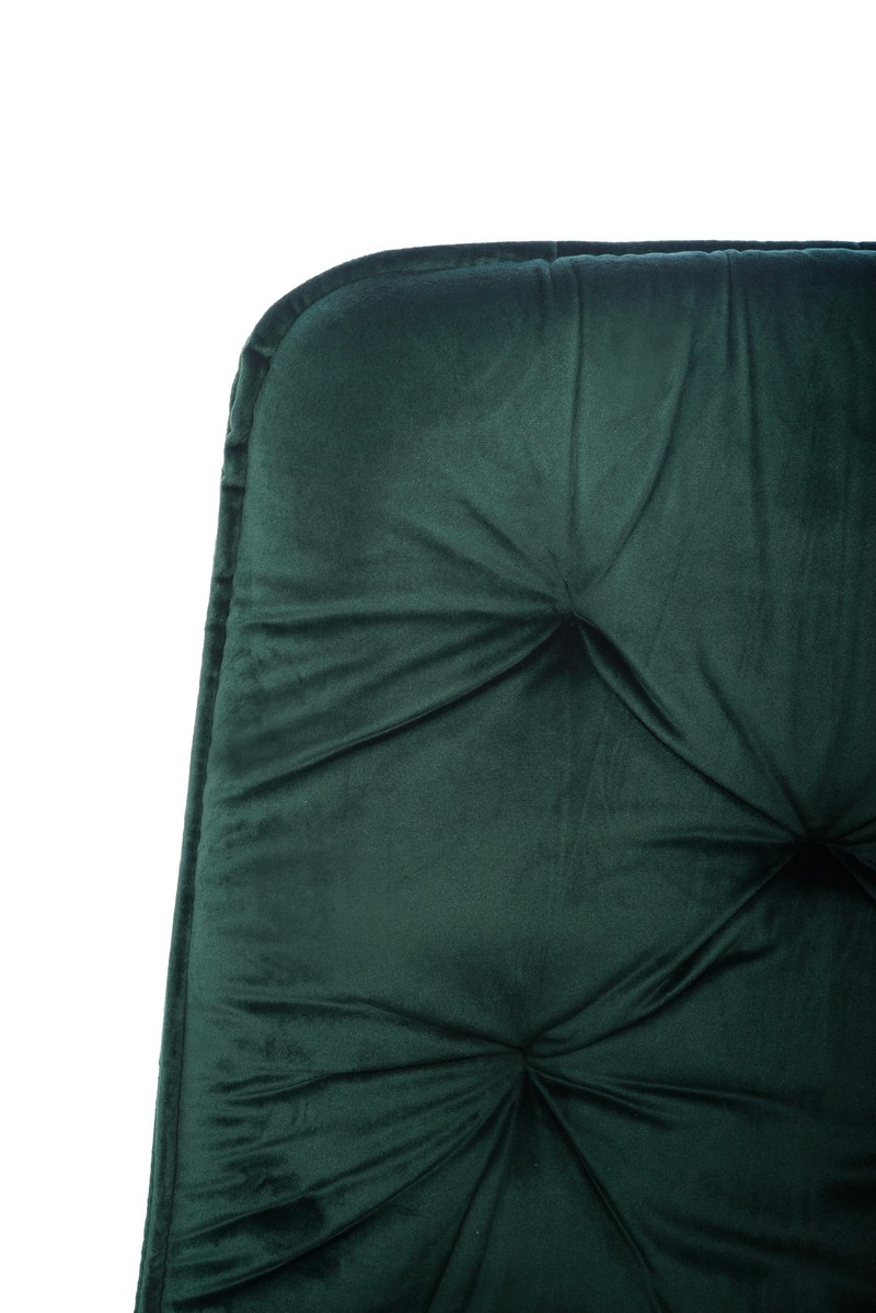 Стілець M-48 смарагдовий велюр + чорний 7