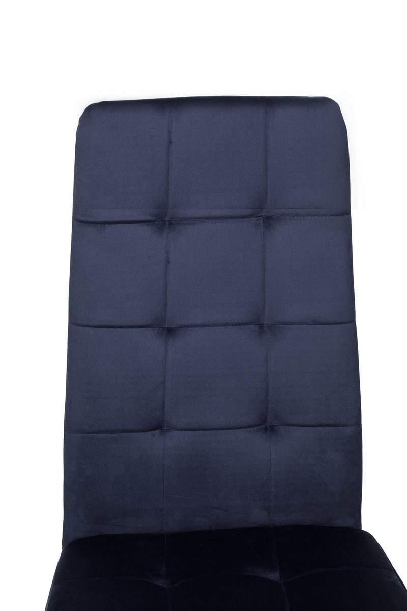 Стілець N-66-2 індіго велюр + чорний 7